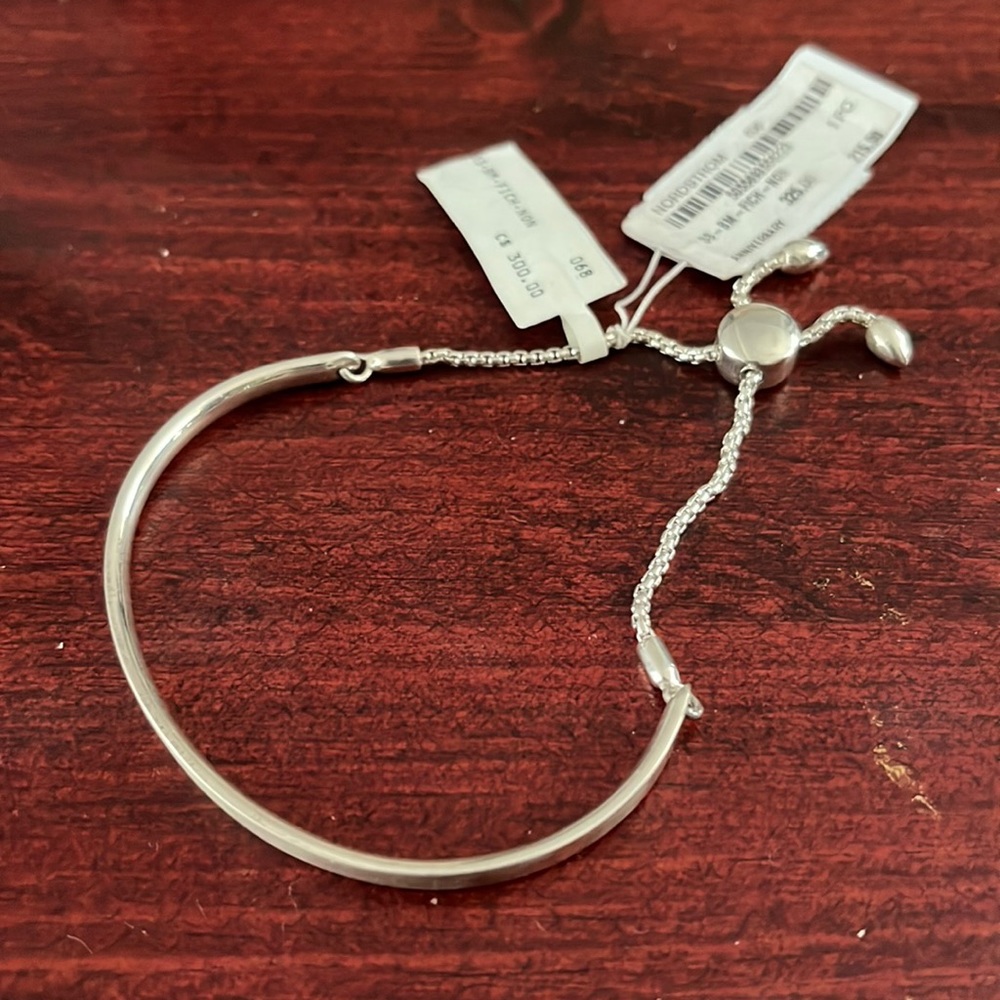 Monica Vinader silver bolo bracelet